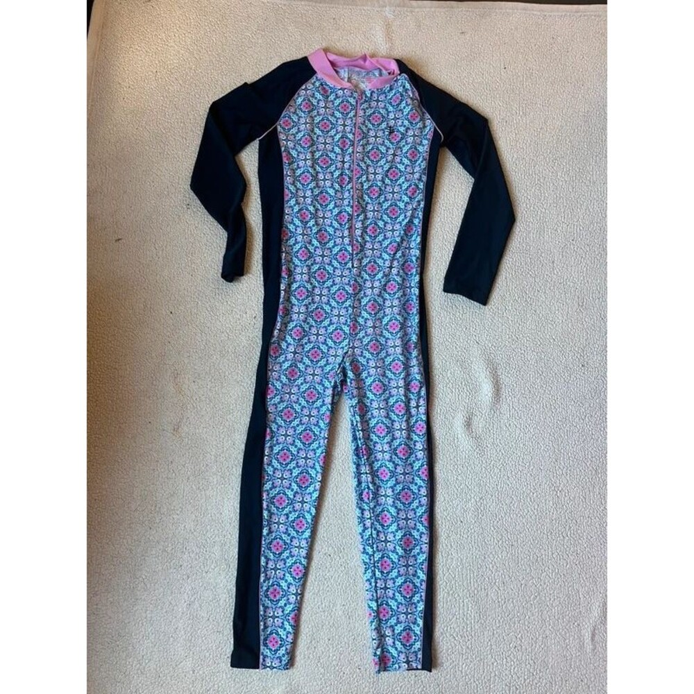 Coolibar Girls Full Body Protective Swimsuit Large